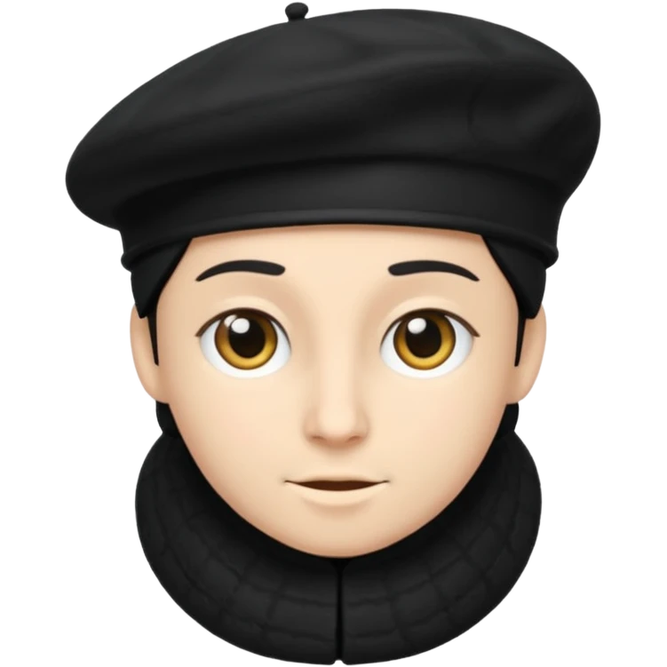 Beret black emoji