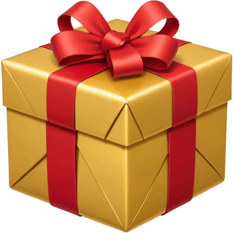 present with gold wrapping and red ribbon emoji