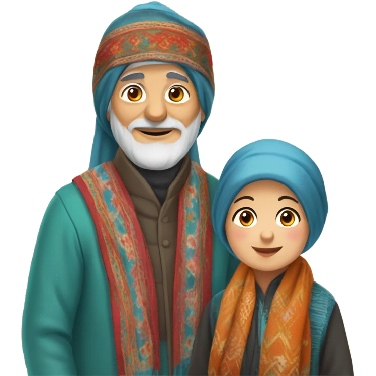 Uzbek grandparents emoji