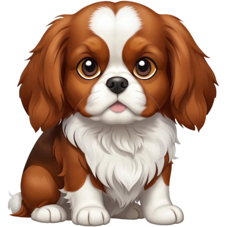 dog cavalier king charls spaniel emoji