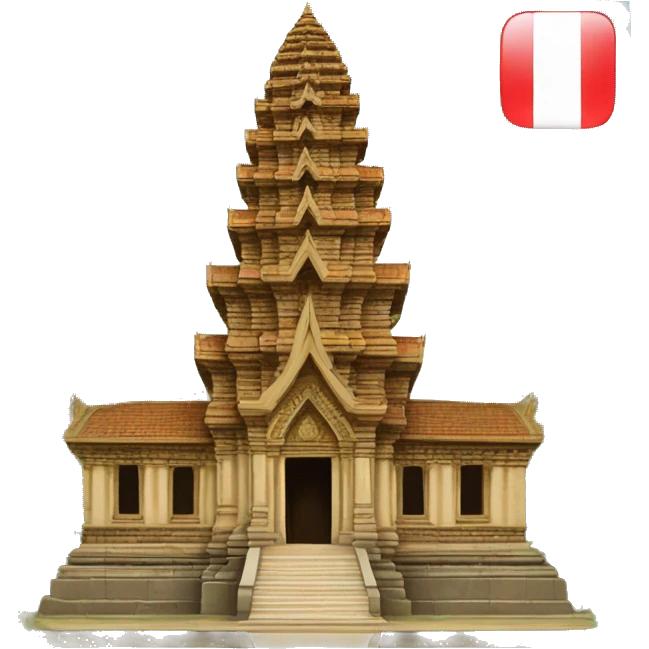 Cambodian temple ￼ emoji