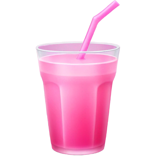 Pink drink emoji