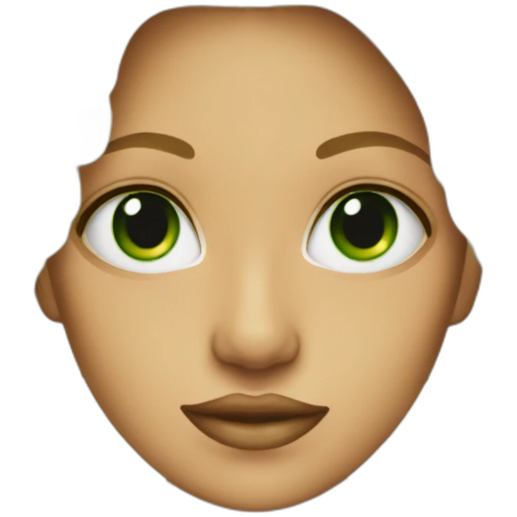 Blonde chicana with Green eye emoji