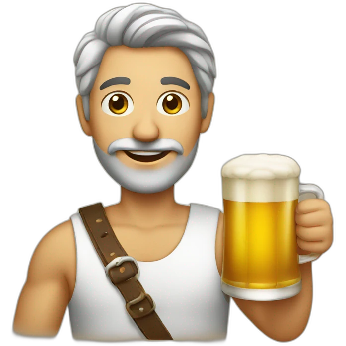 Italian with beer emoji