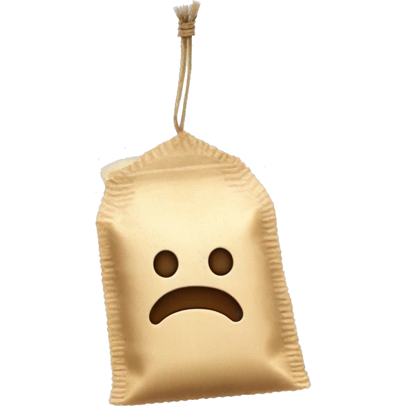 teabag beige with string emoji