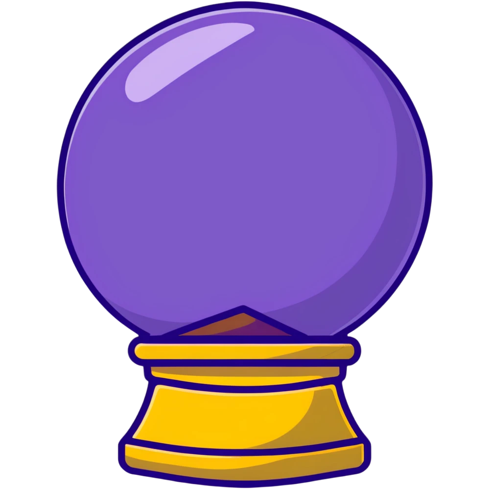 purple crystal ball emoji