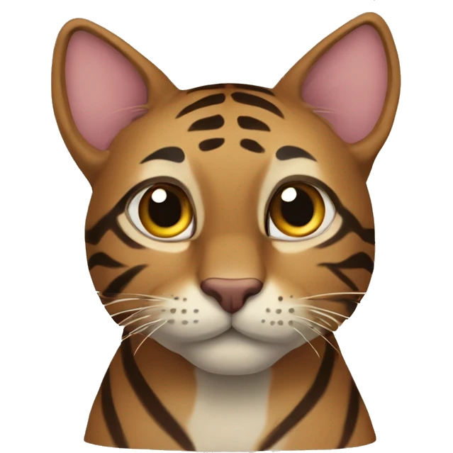 Brown tiger cat emoji