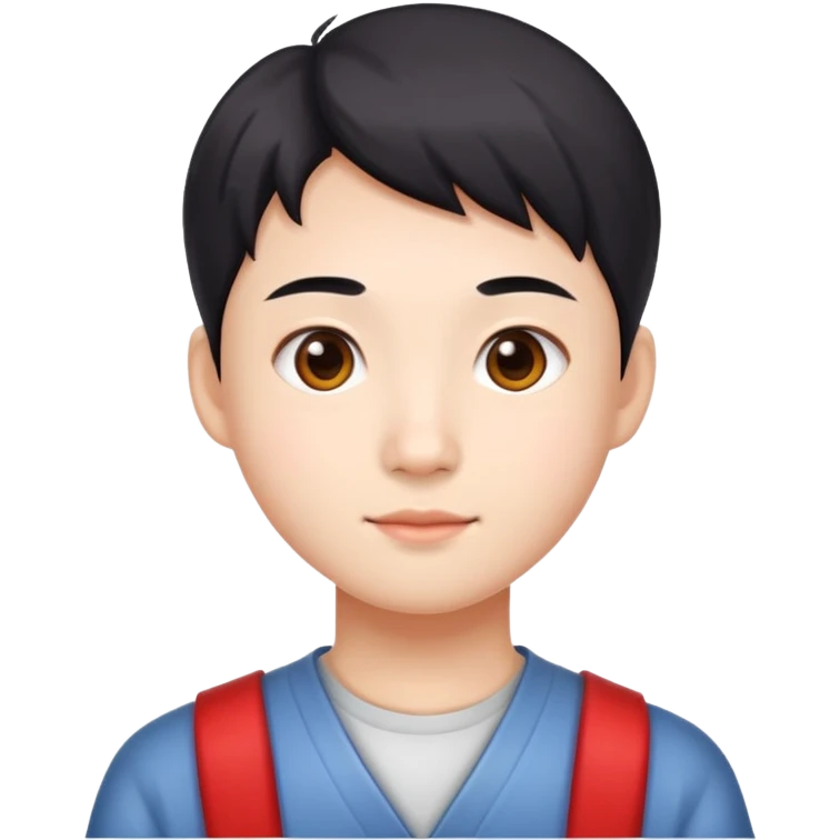 photorealistic Chinese student emoji