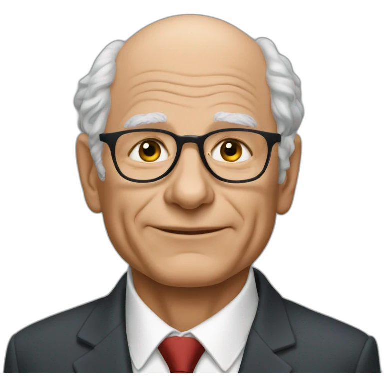  Daniel Kahneman con traje emoji