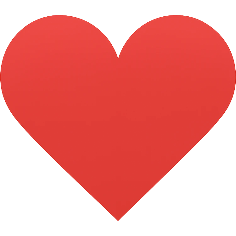 object with a heart, no background emoji