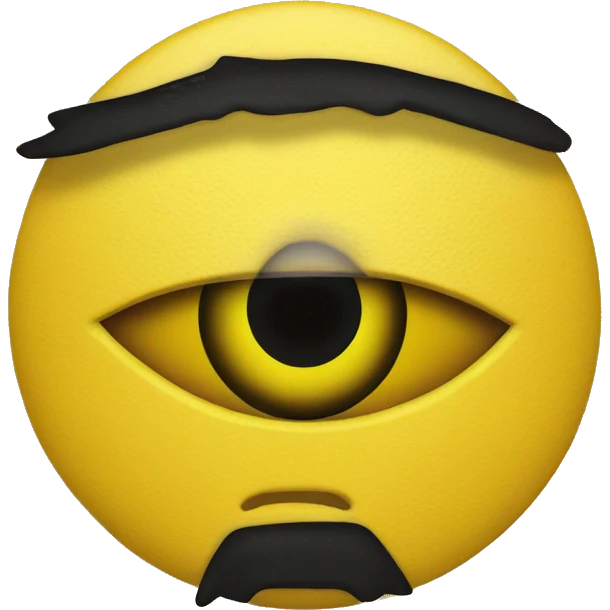 yellow one eyed cyclops logo emoji