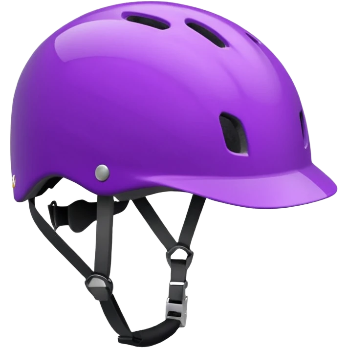 bicycle helmet purple emoji