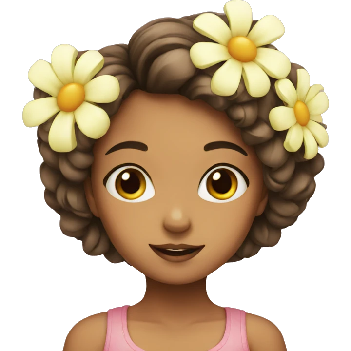 Girl flower emoji