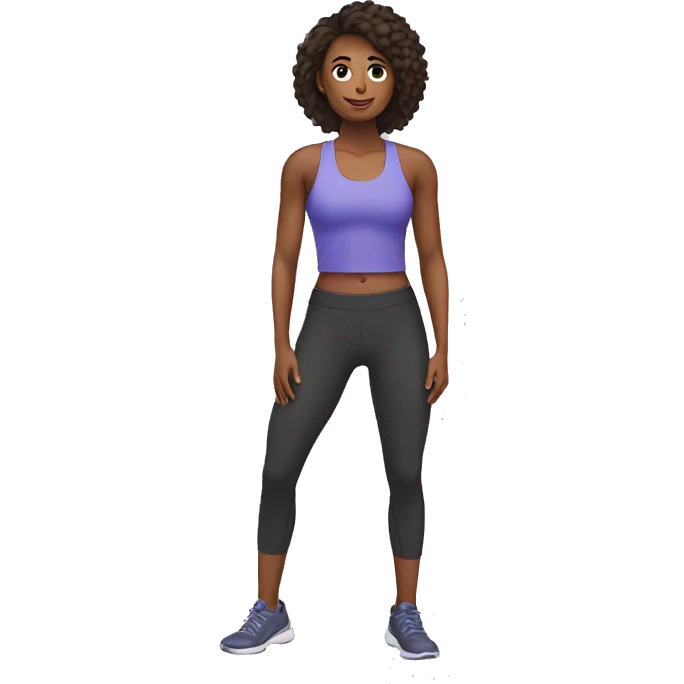 Woman in the gym emoji