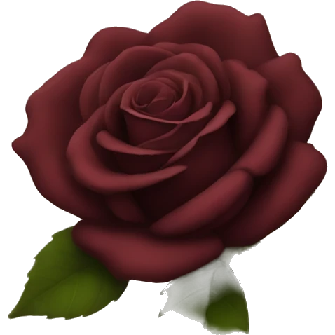Pretty Dark Red Rose emoji