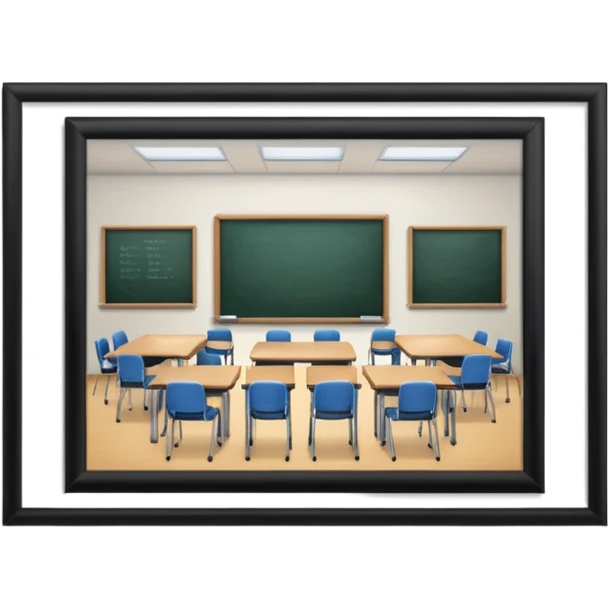 a tech board of classroom emoji