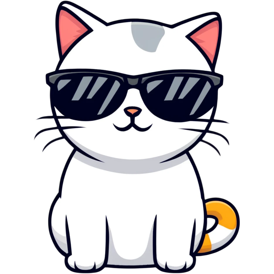 cat wearing sunglasses emoji
