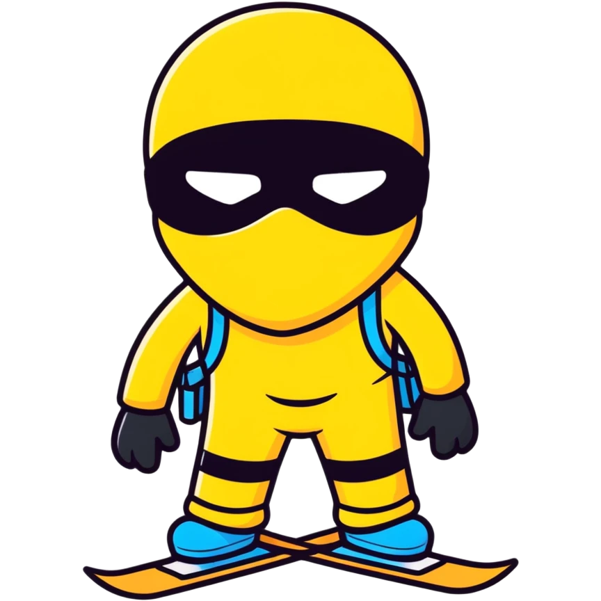 Emoji with ski mask emoji