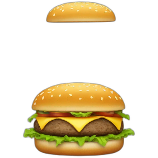 Un hamburger emoji