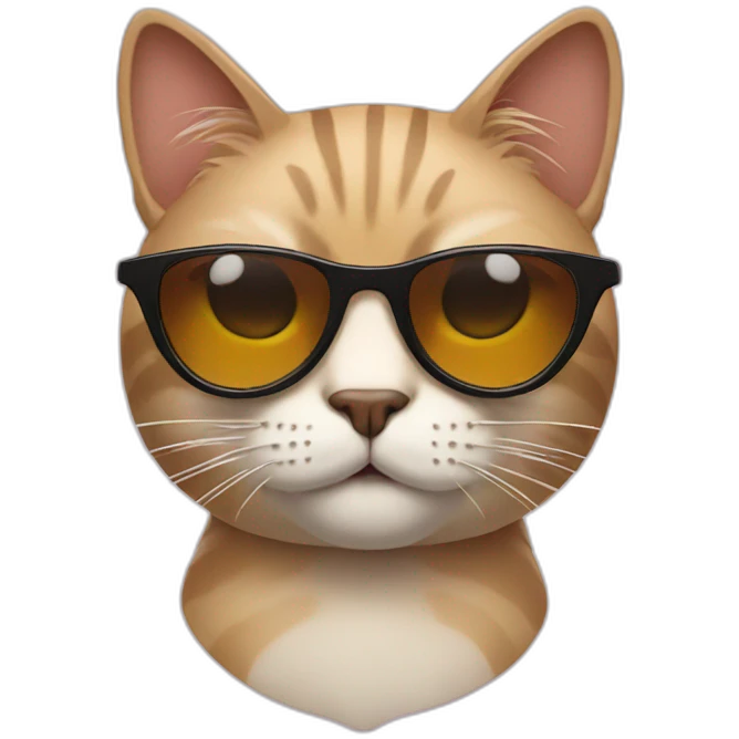 Cat with sunglasses emoji