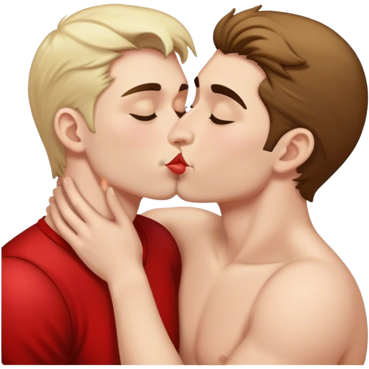 trump kissing musk emoji