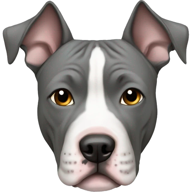 Gray American Staffordshire Terrier emoji