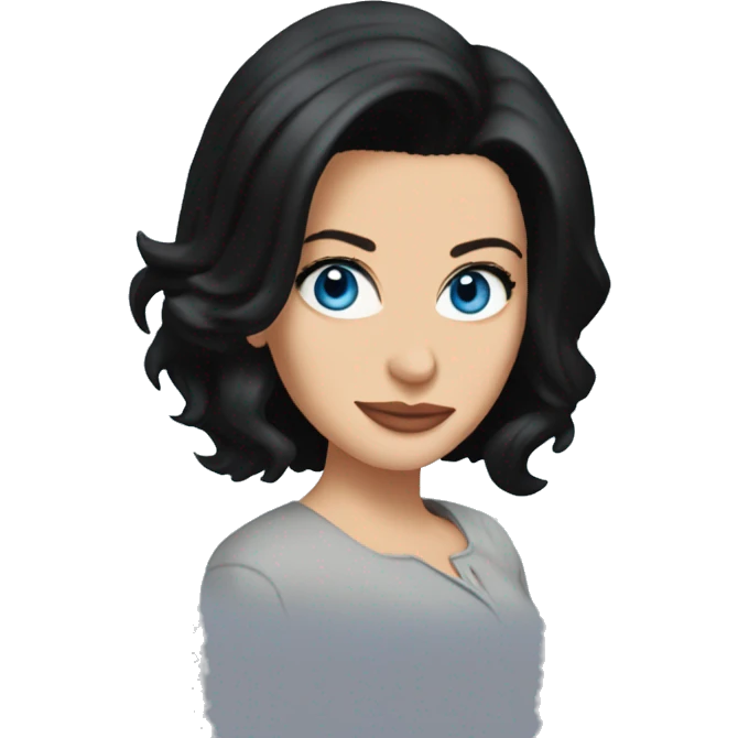 Monica Geller blue eyes emoji
