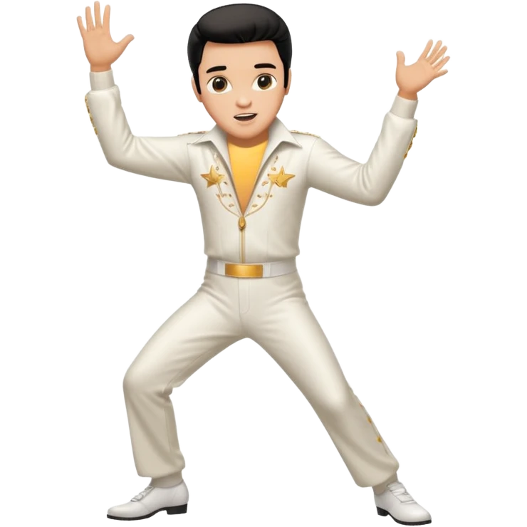 Young Elvis presley dancing emoji