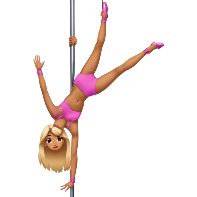 Pole dancing girl emoji