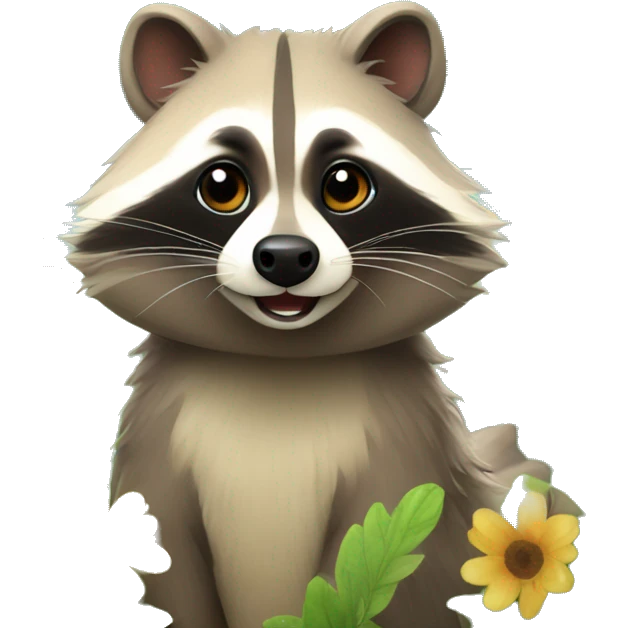 RACCOON DOG IN SUMMER emoji