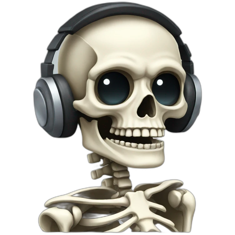 gamer skeleton emoji