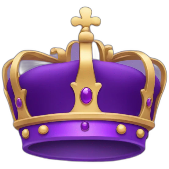 Purple crown emoji