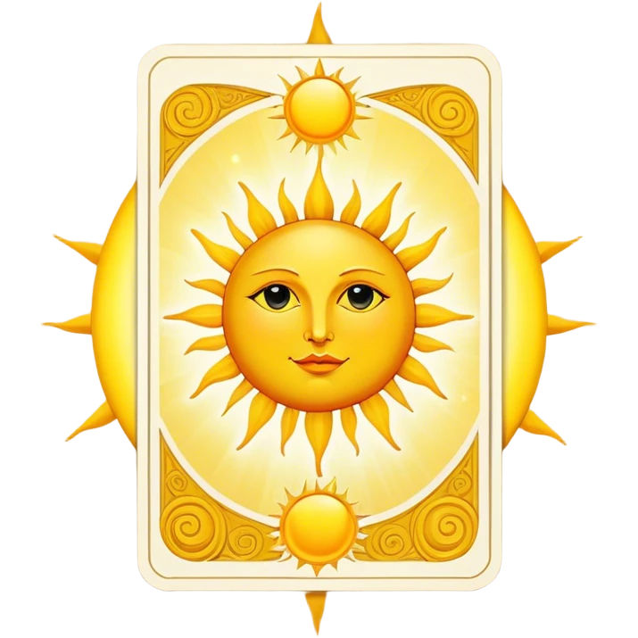 The sun Tarot card emoji