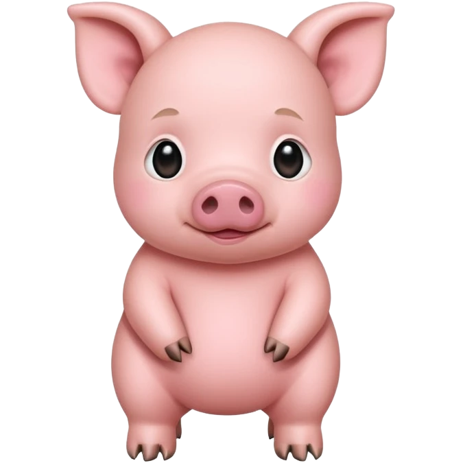 full body baby pig emoji