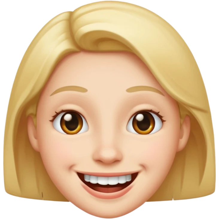 Cheeky smile emoji