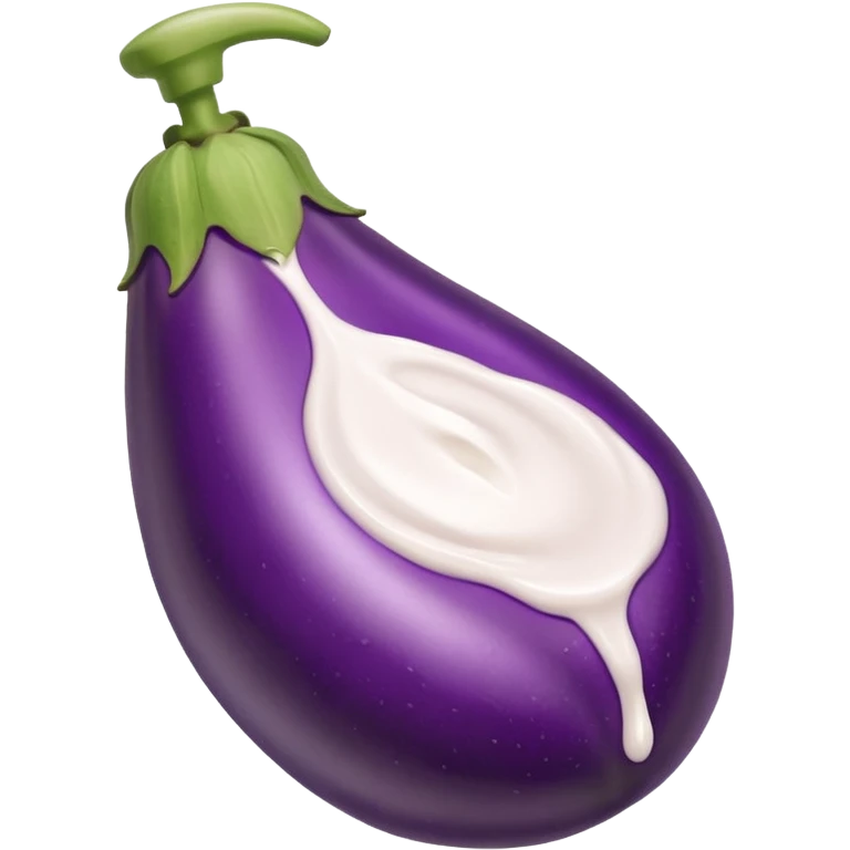 lotion on eggplant emoji