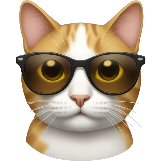 Cat with sunglasses emoji