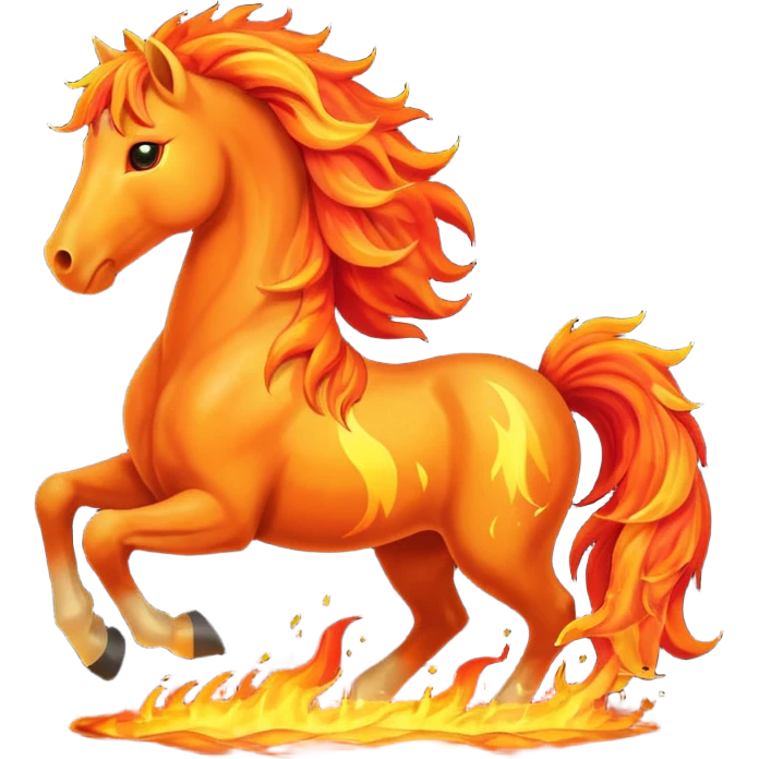 fire horse emoji