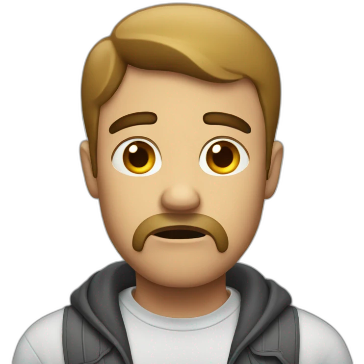 Worried man emoji