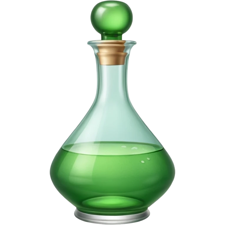 green decanter with water emoji