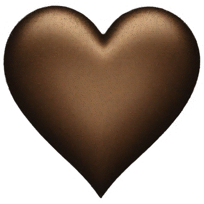 Black-And-bronze-Heart-Emoji emoji