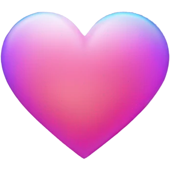pink and light blue and purple gradient heart emoji