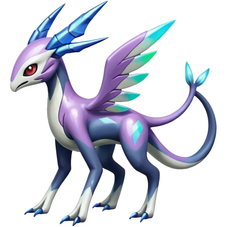 Colorful Shiny Edgy Cool Badass Painted Splashed Exotic Meloetta-Palkia-Dialga-Darkrai-Fakémon-creature-hybrid emoji