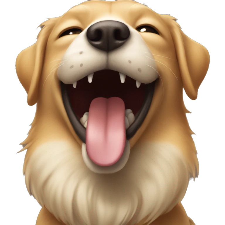 Smiling emoji with top canine teeth lol  emoji