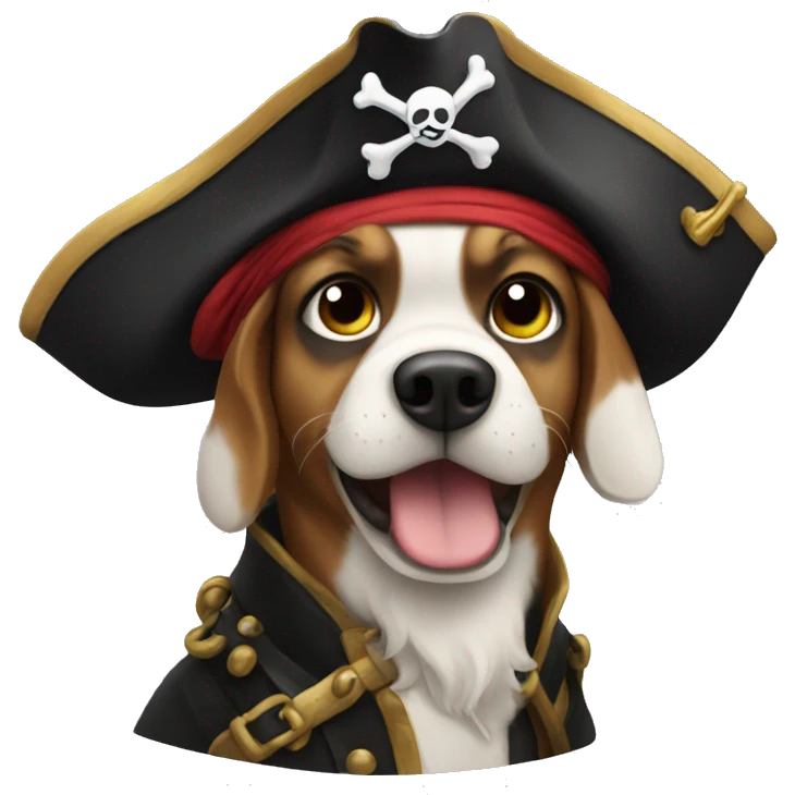 Pirate dog emoji