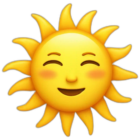 sun is out emoji