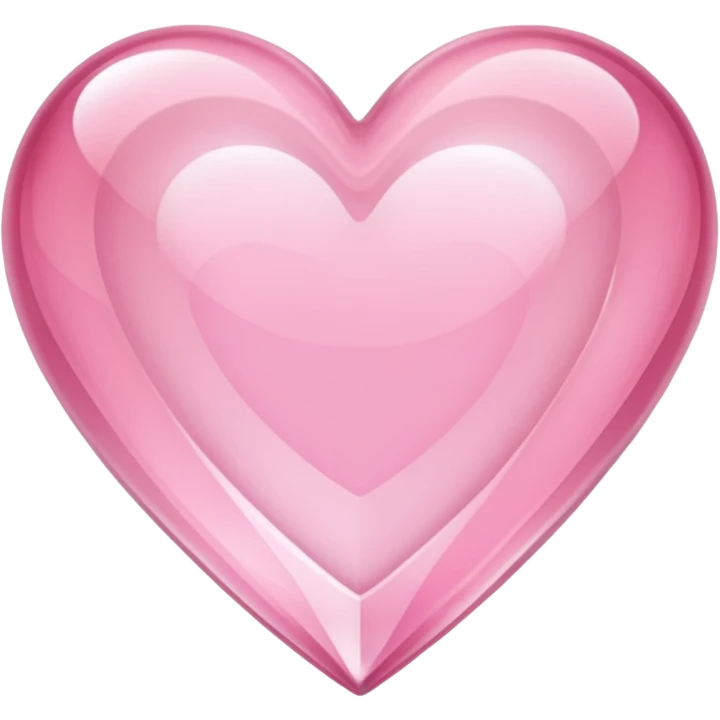 light pink crystal heart emoji
