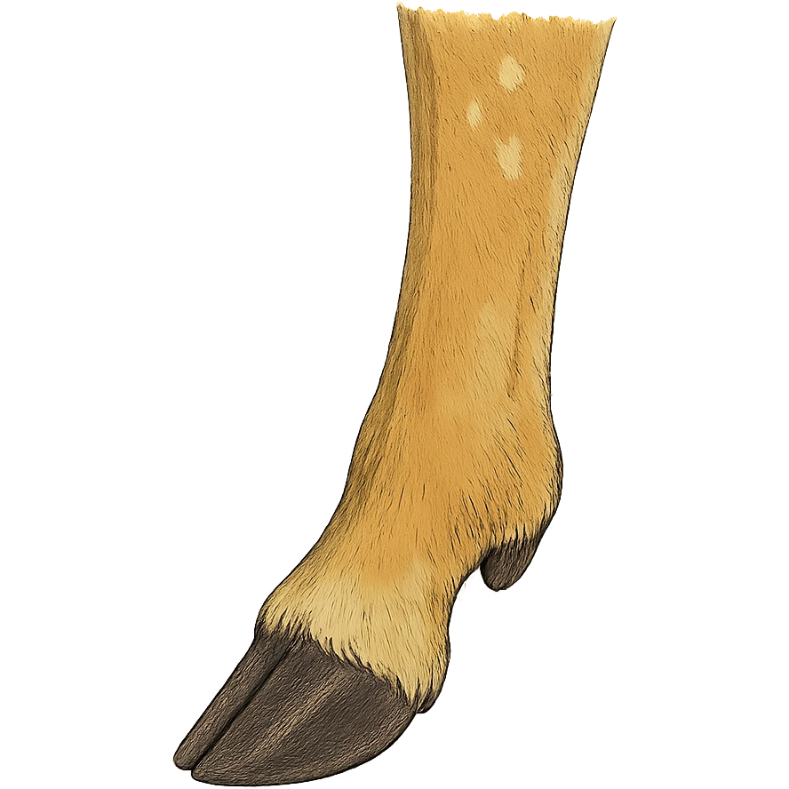 ghibli style deer ankle, no background emoji
