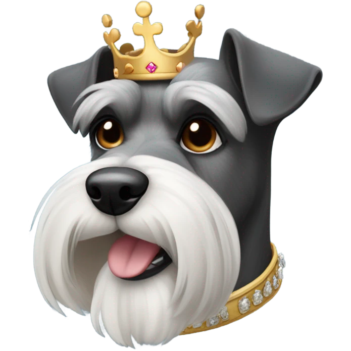 mini schnauzer ￼ royal emoji