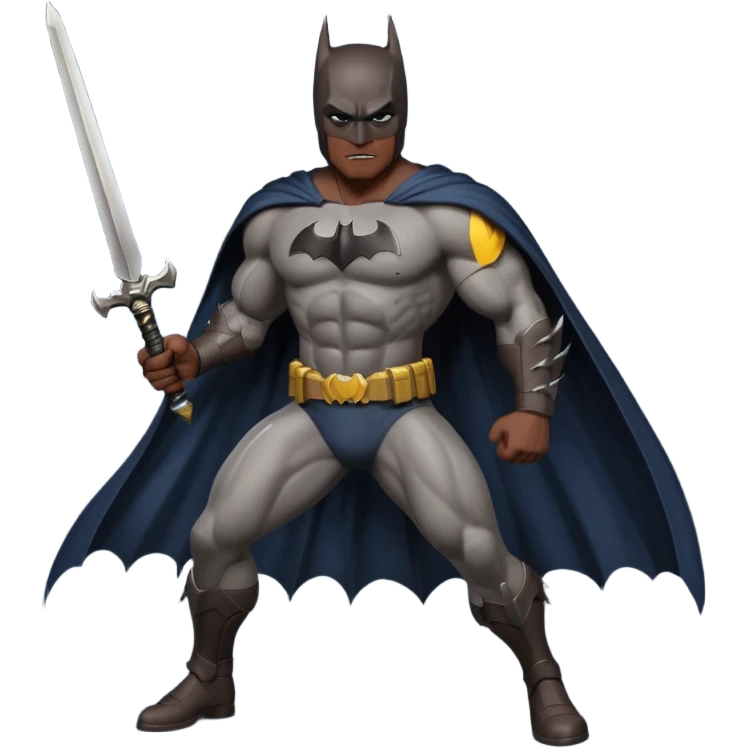 Batman with a sword emoji